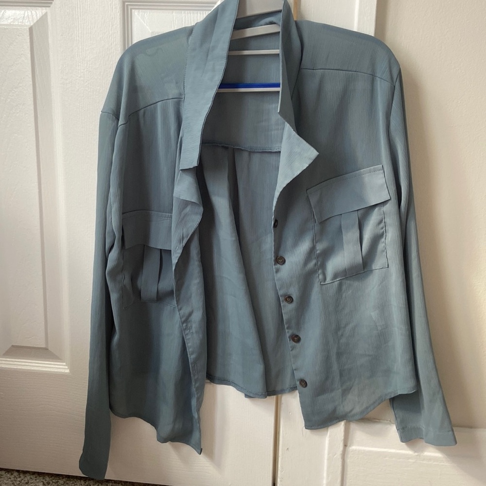 Slate Gray Button Down